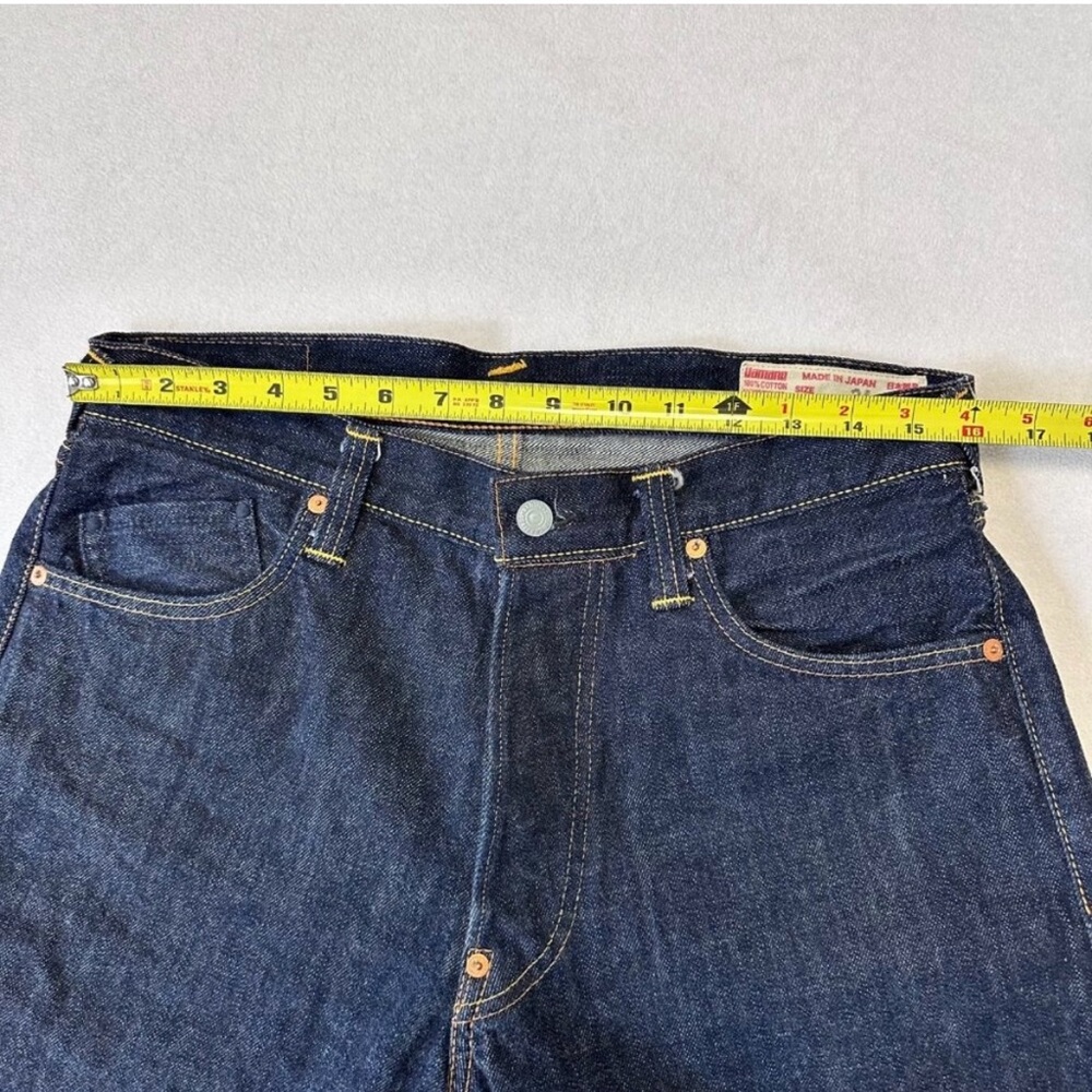Evisu Blue Jean Shorts with Classic Denim Weave